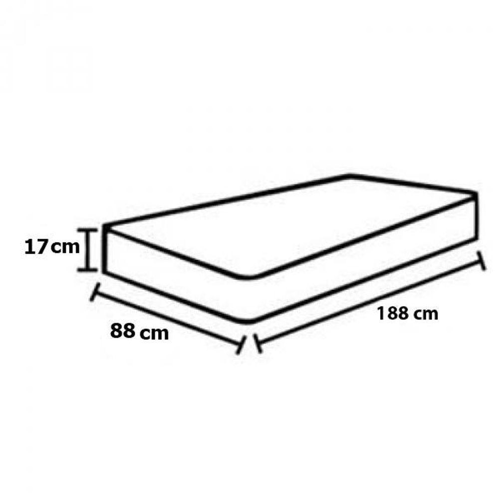 Colchão Solteiro (188x88) Light D33 Branco-preto Ortobom - 3