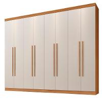 Roupeiro New Porto 8 Portas E 4 Gavetas Cin/off - 2