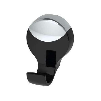 Cabide Lavello Preto-cromado 6,2x4,5x5,4cm - Herc