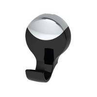 Cabide Lavello Preto-cromado 6,2x4,5x5,4cm - Herc - 1