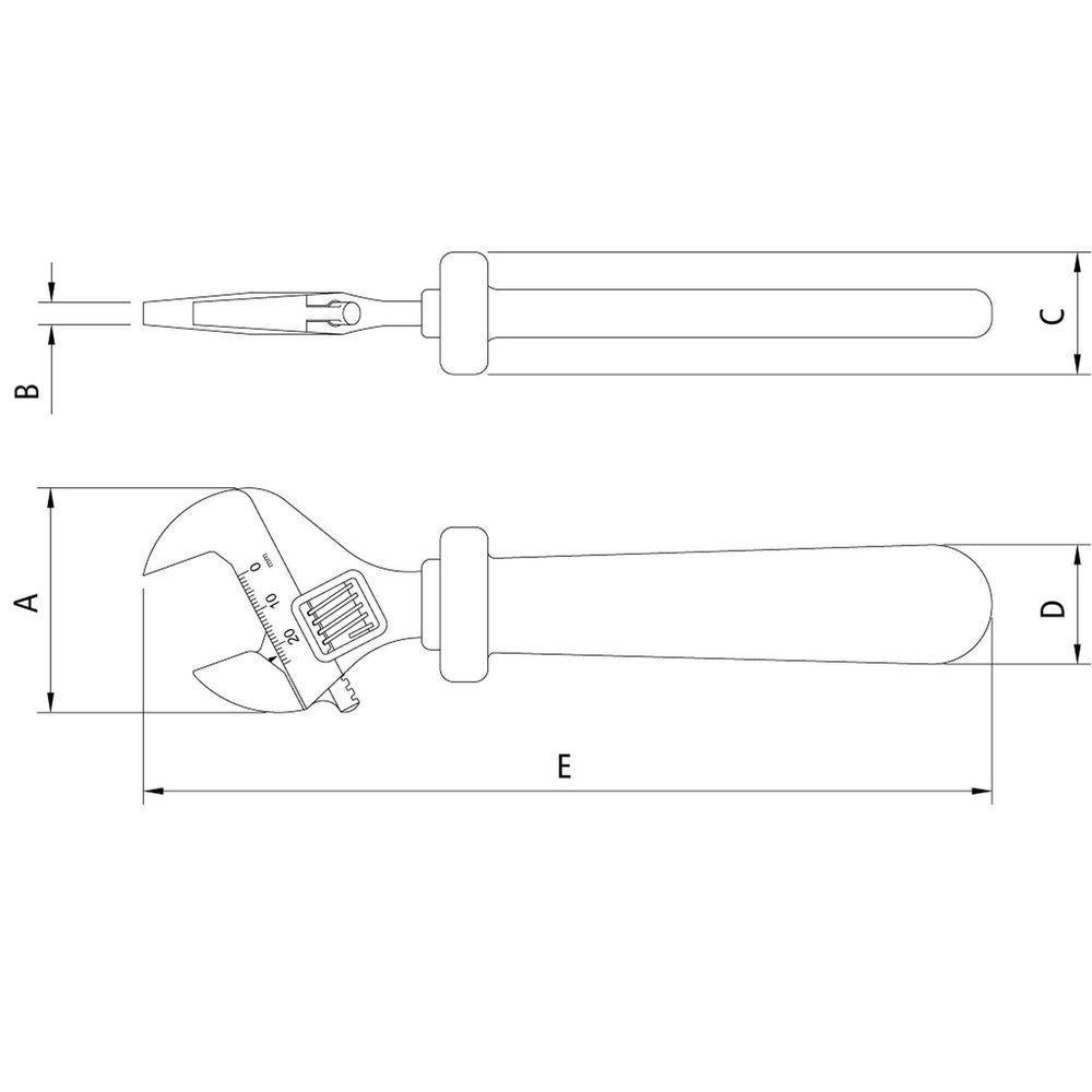 Chave Ajustável Isolada Iec 60900 6'' Tramontina Pro Tramontina - 2