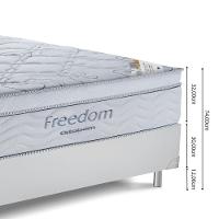 Cama Box Queen (158x198) + Colchão Ortobom Freedom Molas Pocket Branca - 3