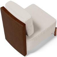 Kit 02 Poltronas Decorativas Sala De Estar Living Hungria L02 Couríssimo Marrom Linho Cru - Lyam - 9