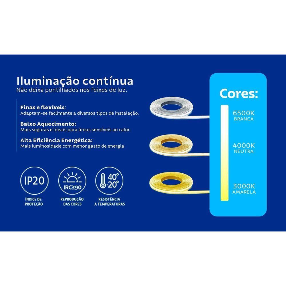 Fita Led Cob Tramontina 10 W 12 V 6500 K Luz Branca 5 M Tramontina - 3