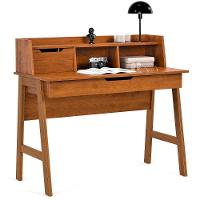 Escrivaninha Parma Ii Escritorio 1 Gaveta Pés Madeira Maciça Freijo Freijo - 1