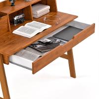 Escrivaninha Parma Ii Escritorio 1 Gaveta Pés Madeira Maciça Freijo Freijo - 6