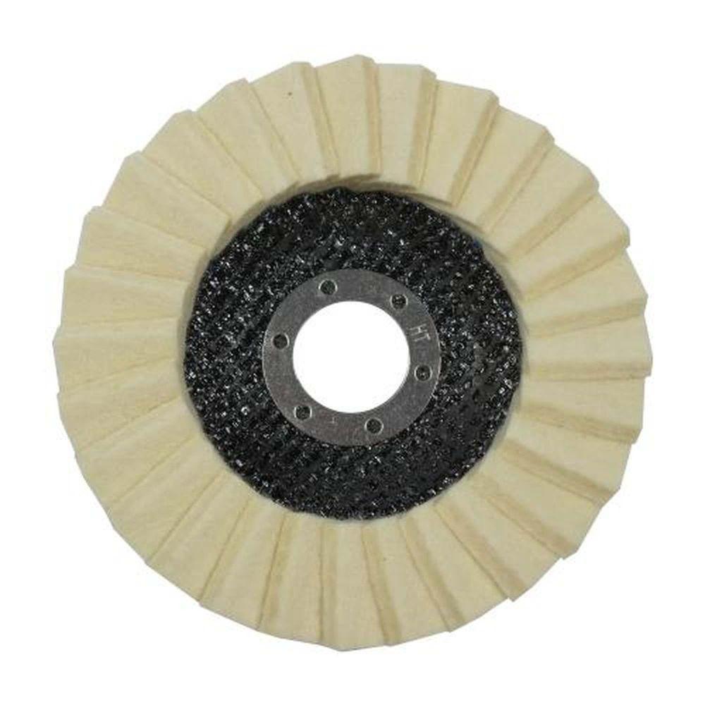 Disco Flap 115 X 22,23mm Para Polimento - Fibra De Vidro-nylon-lã De Carneiro - 2