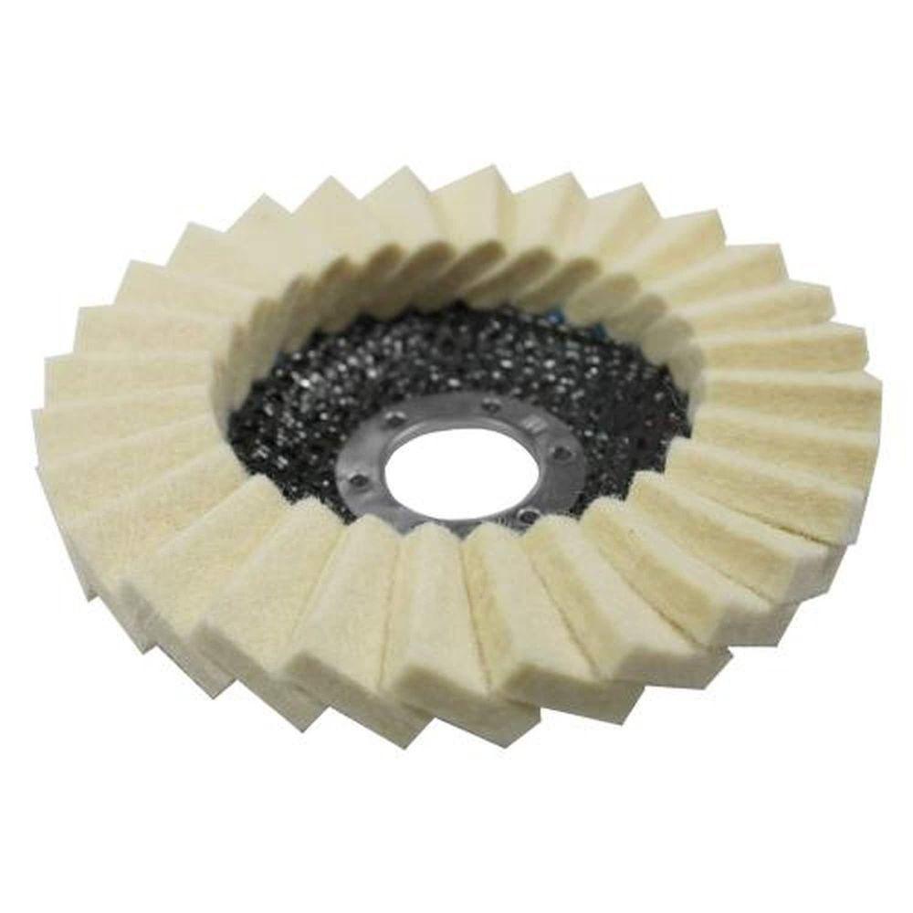Disco Flap 115 X 22,23mm Para Polimento - Fibra De Vidro-nylon-lã De Carneiro - 3