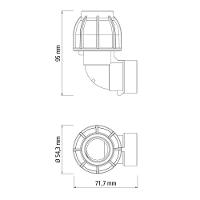 Cotovelo 90º De Compressão Rosca Fêmea 25 Mm X 3-4 Tramontina Para Mangueiras De Pead Tramontina - 2
