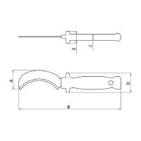 Faca Curva Desencapadora Isolada Iec 60900 - 10 Tramontina Pro Tramontina - 2