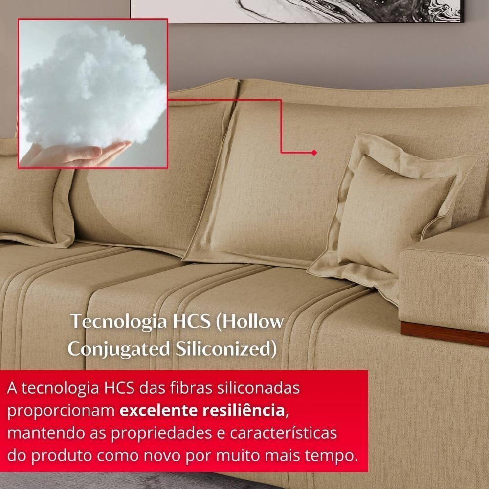 Sofá Na Caixa Bellagio 2 Lugares 2,00m Castor - 7