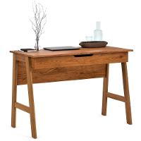 Escrivaninha Parma Escritorio 1 Gaveta Pés Madeira Maciça Freijo Freijo - 1