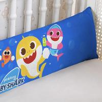 Travesseiro De Corpo Infantil 75cm X 20cm Kit 02 Peças Shark - 5