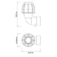 Cotovelo 90º De Compressão Rosca Fêmea 20 Mm X 1-2 Tramontina Para Mangueiras De Pead Tramontina - 3