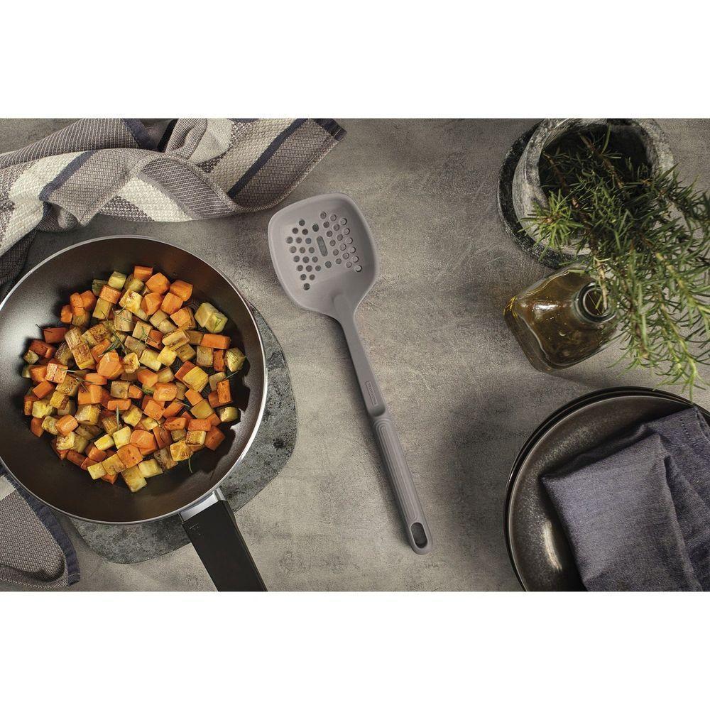 Escumadeira Espumadeira Tramontina Softta Em Silicone Cinza - Utensílio Tramontina - 2