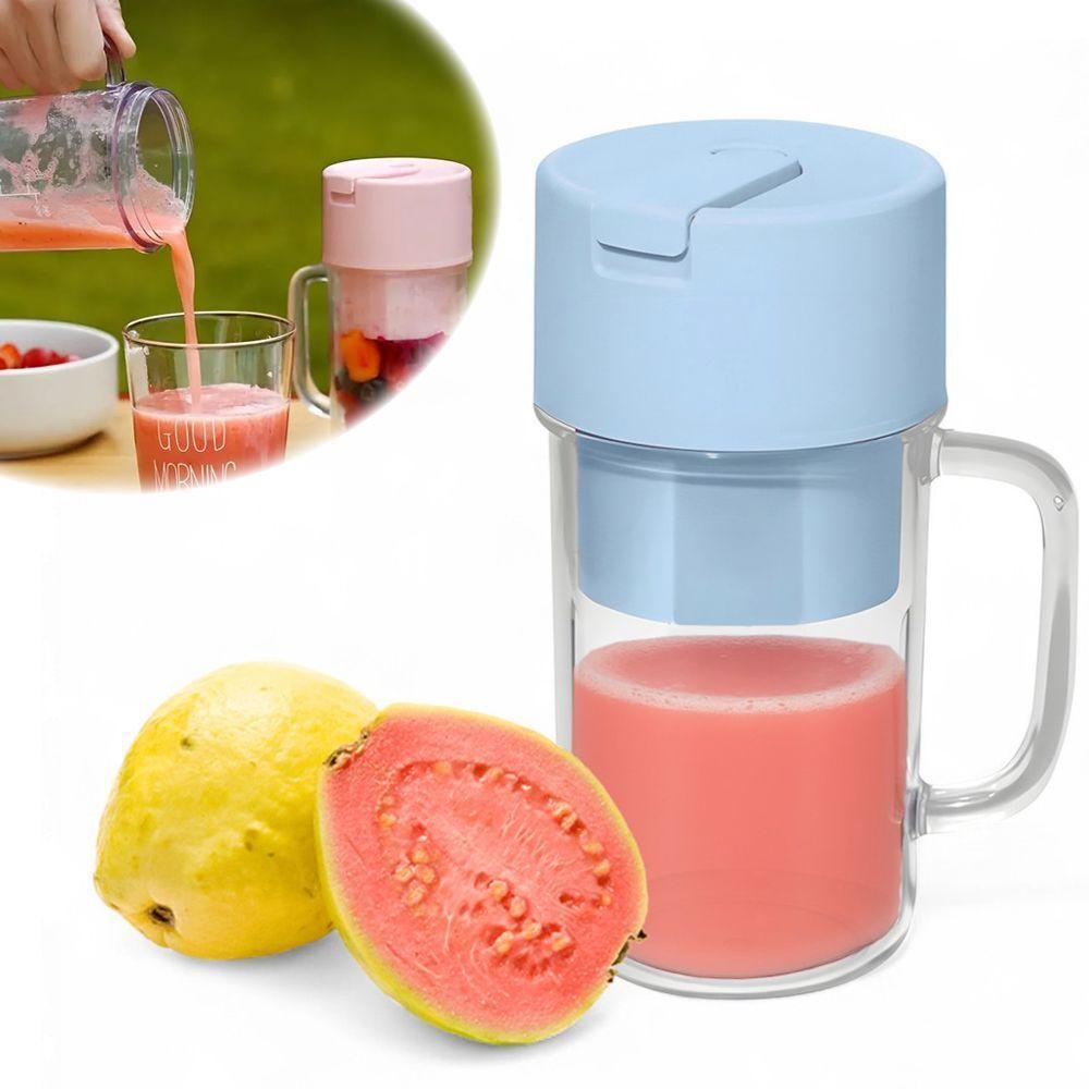 Copo Triturador Portátil Recarregável Azul Claro Para Frutas E Alimentos - 5