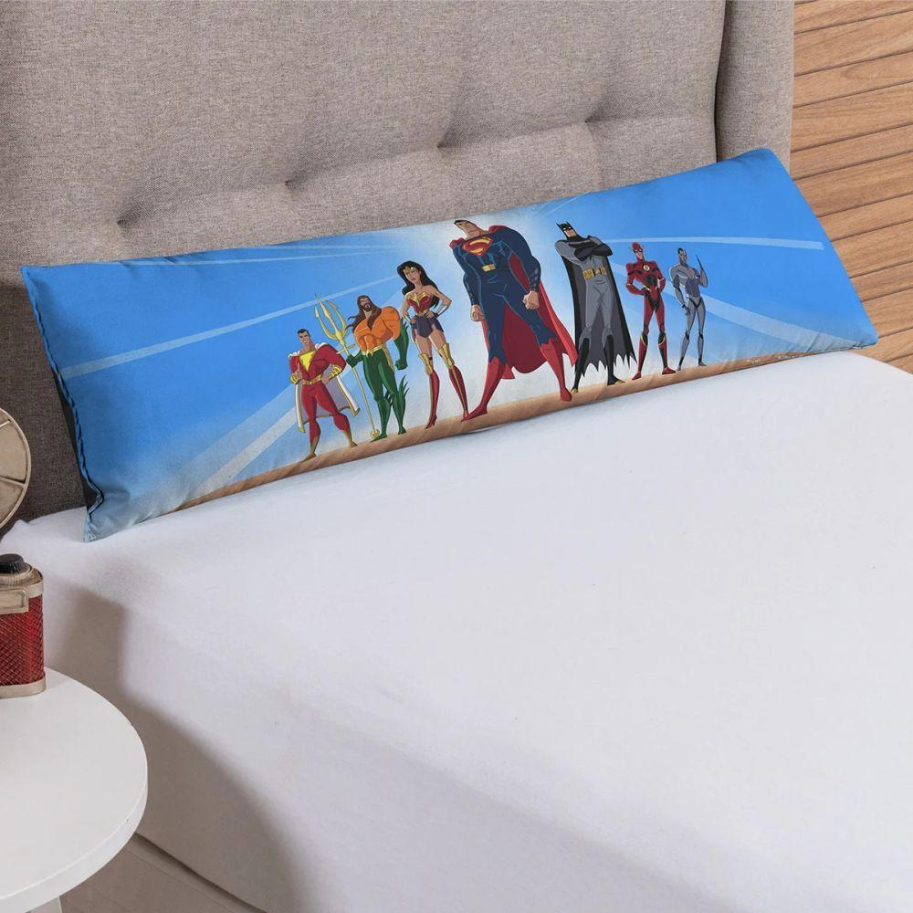 Travesseiro De Corpo Infantil 75cm X 20cm Kit 02 Peças Justica - 3