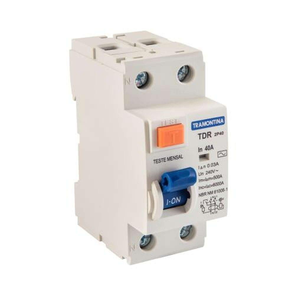 Disjuntor Dr Bipolar 40a-30ma Tramontina - Proteção Elétrica - 1