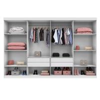 Roupeiro New Porto 8 Portas E 4 Gavetas Branco - 3