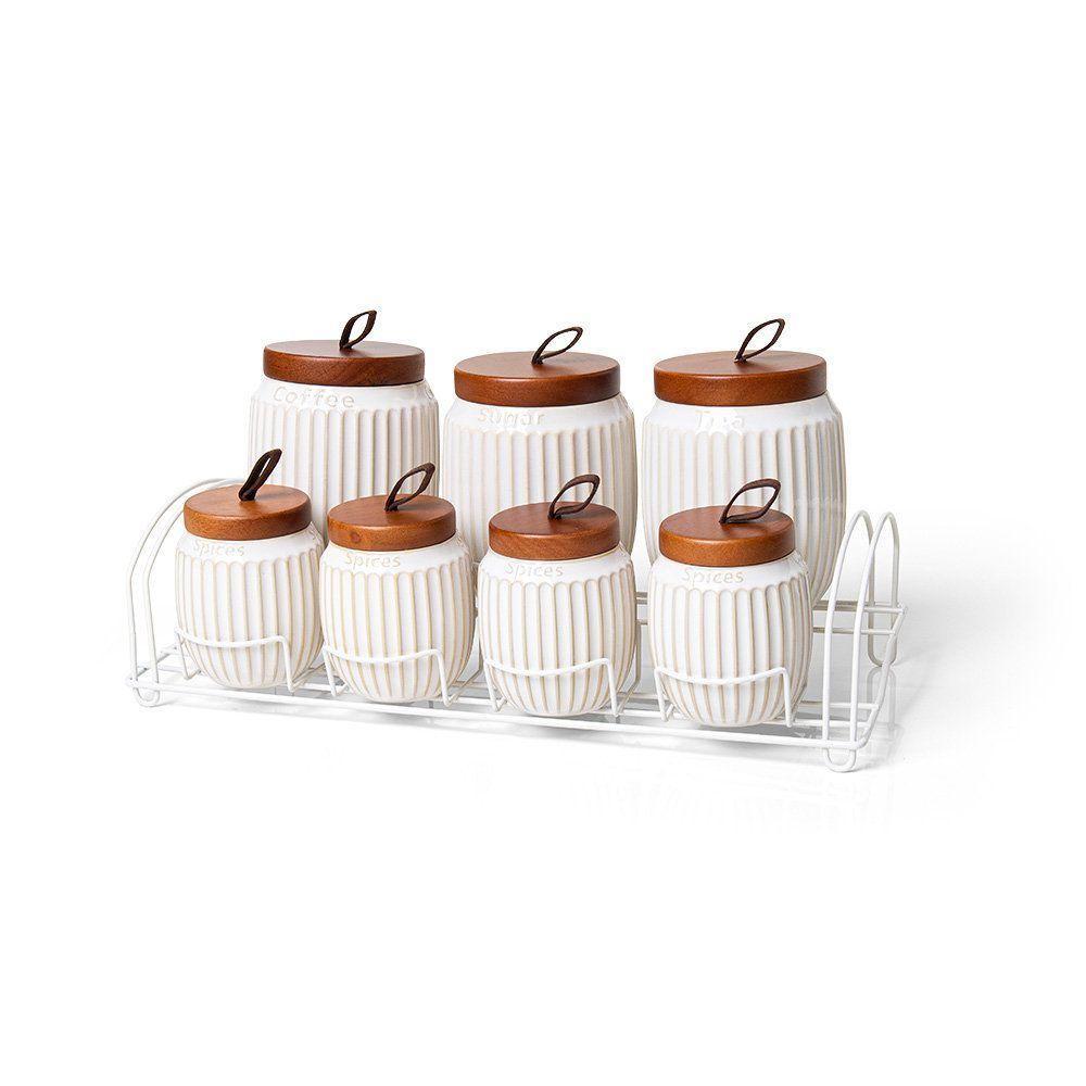 Conjunto De Potes Com Suporte Copa E Cia Dom - 1