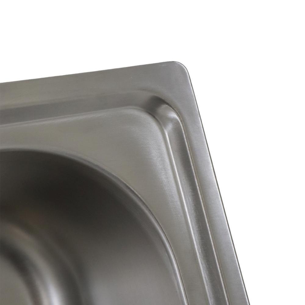 Cuba De Cozinha 60x42 Aço Inox 304 Com Kit Completo Dispenser Válvula E Cesto Aramado - 4