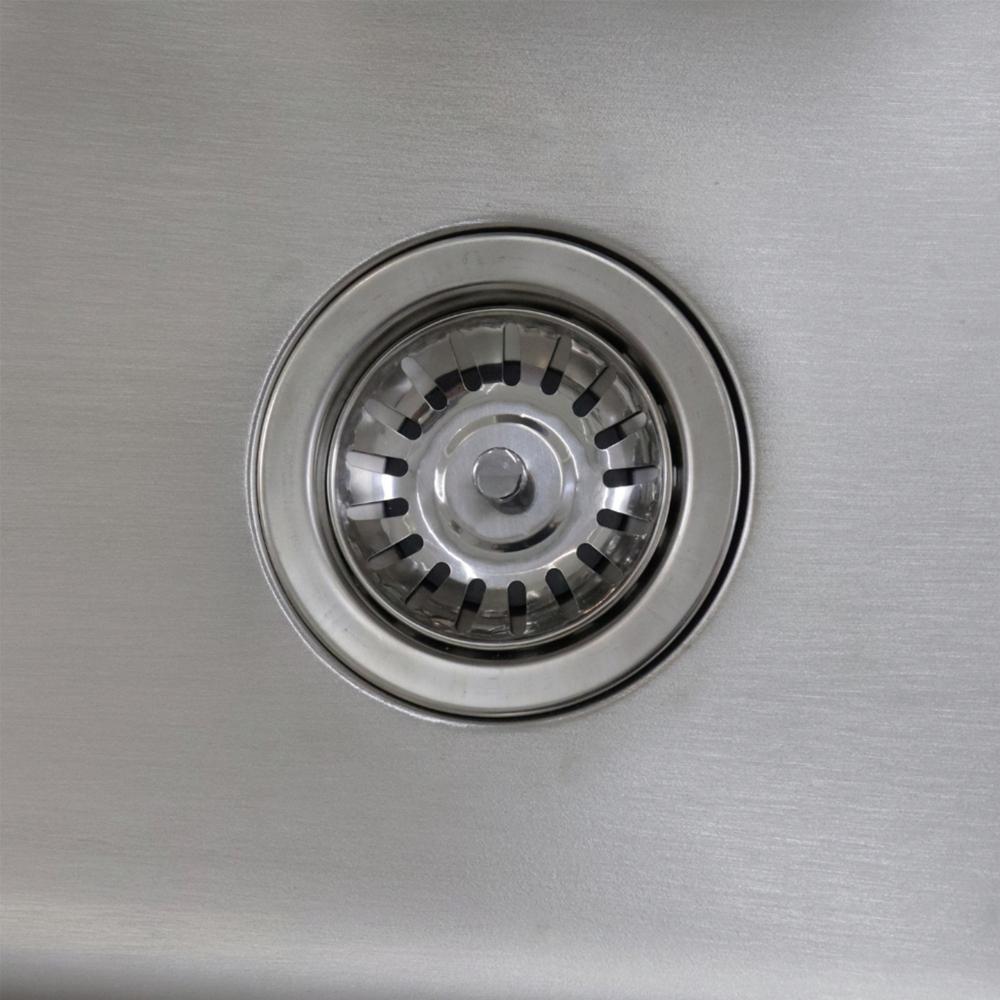 Cuba De Cozinha 60x42 Aço Inox 304 Com Kit Completo Dispenser Válvula E Cesto Aramado - 6