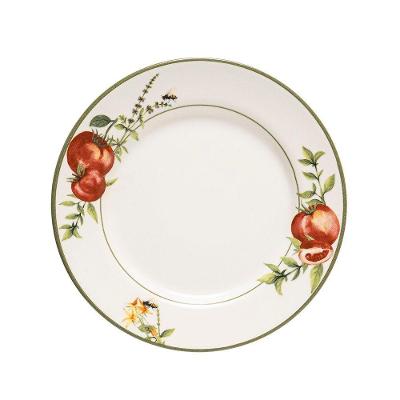 Prato Raso Copa E Cia Aquarelle Em Cerâmica Pomodoro E Basílico