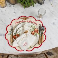 Prato Raso Copa E Cia Aquarelle Em Cerâmica Pomodoro E Basílico - 4