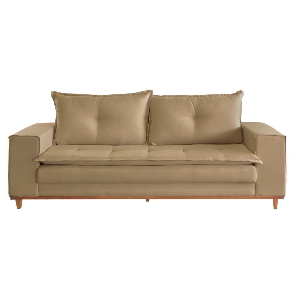 Sofá Living Verona 3 Lugares 2,00m Castor - 4