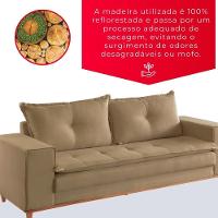 Sofá Living Verona 3 Lugares 2,00m Castor - 2