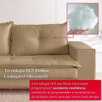 Sofá Living Verona 3 Lugares 2,00m Castor - 7