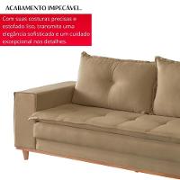 Sofá Living Verona 3 Lugares 2,00m Castor - 8