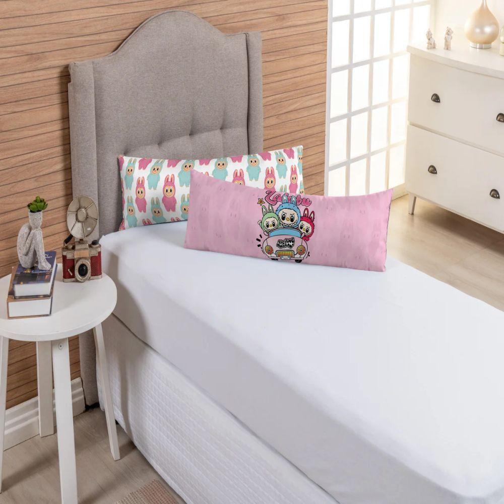 Travesseiro De Corpo Infantil 75cm X 20cm Kit 02 Peças Bubu - 1