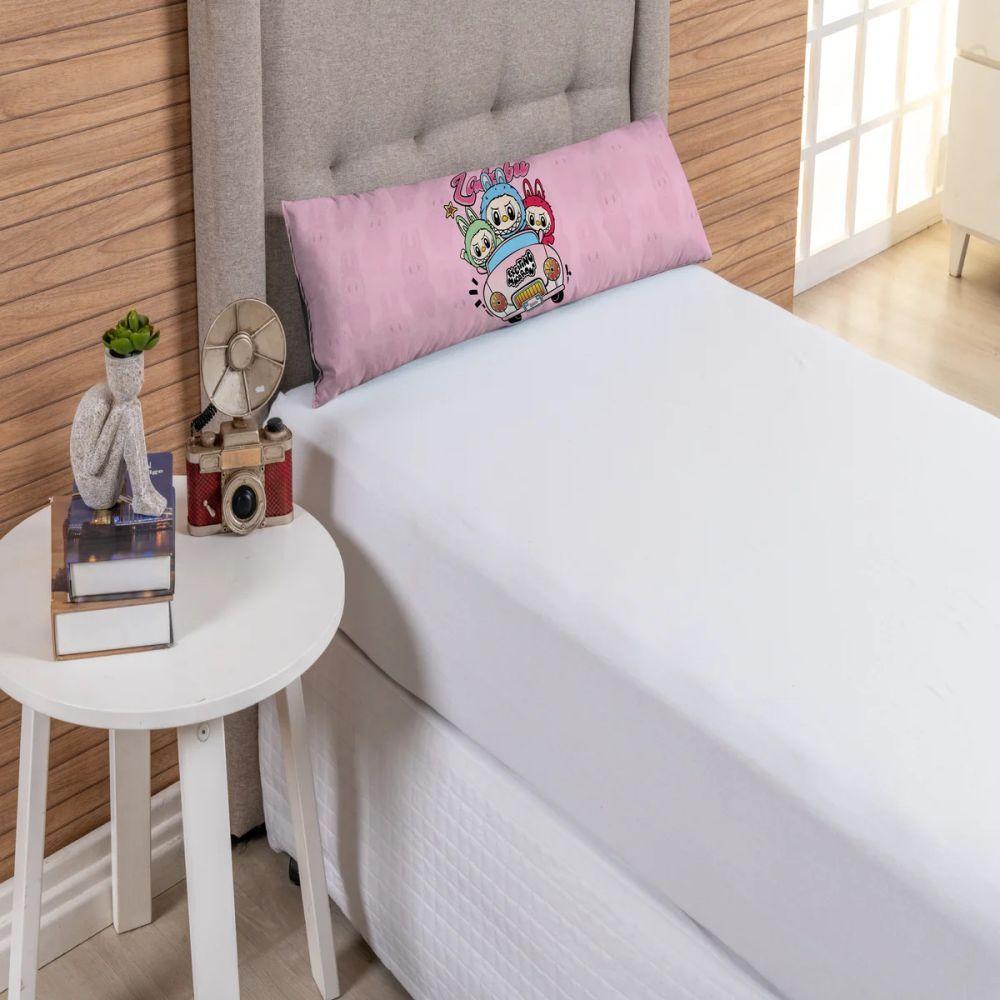 Travesseiro De Corpo Infantil 75cm X 20cm Kit 02 Peças Bubu - 4