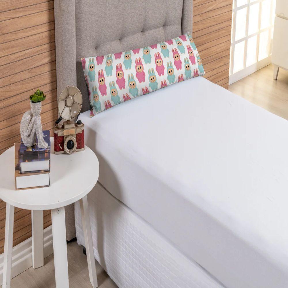 Travesseiro De Corpo Infantil 75cm X 20cm Kit 02 Peças Bubu - 5