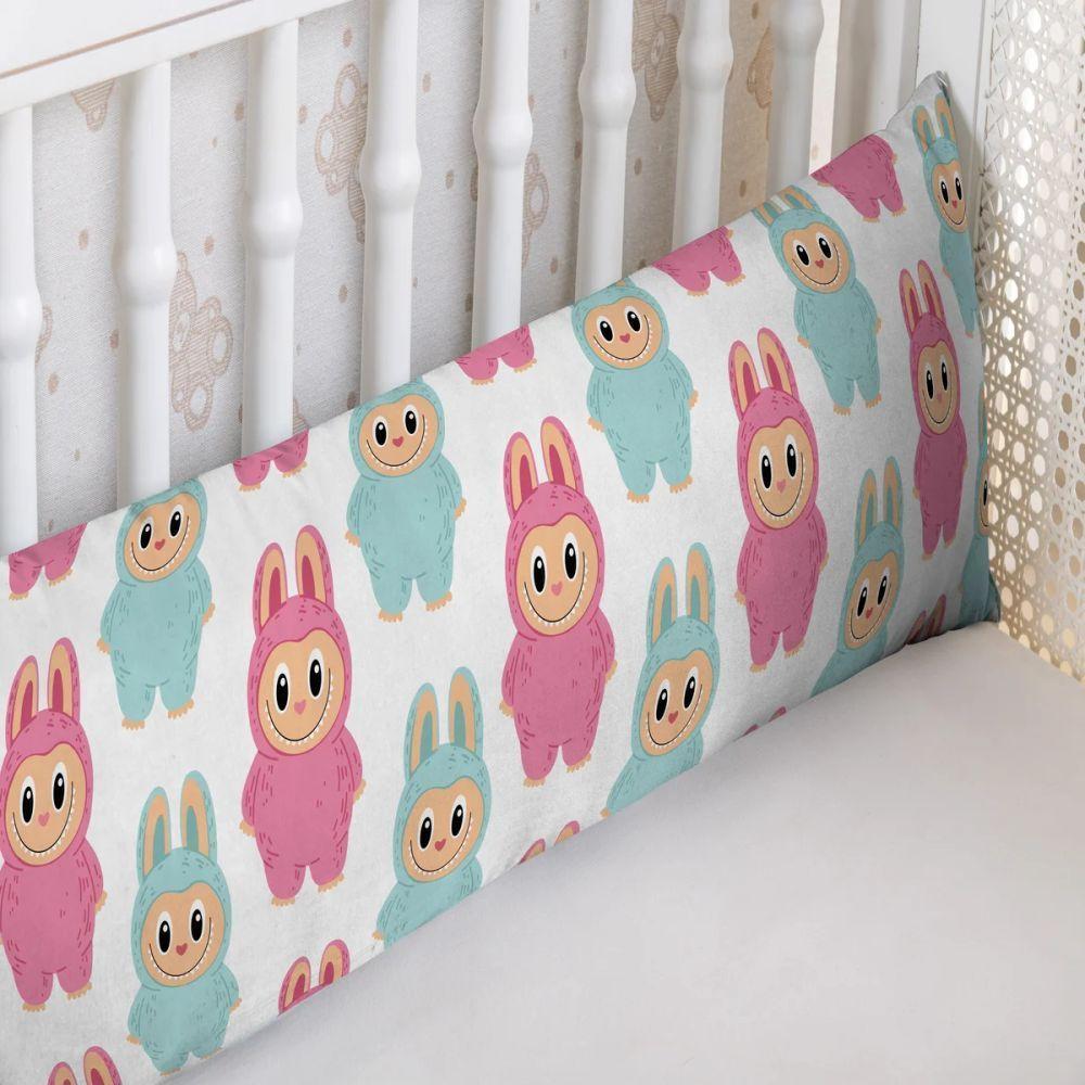 Travesseiro De Corpo Infantil 75cm X 20cm Kit 02 Peças Bubu - 6