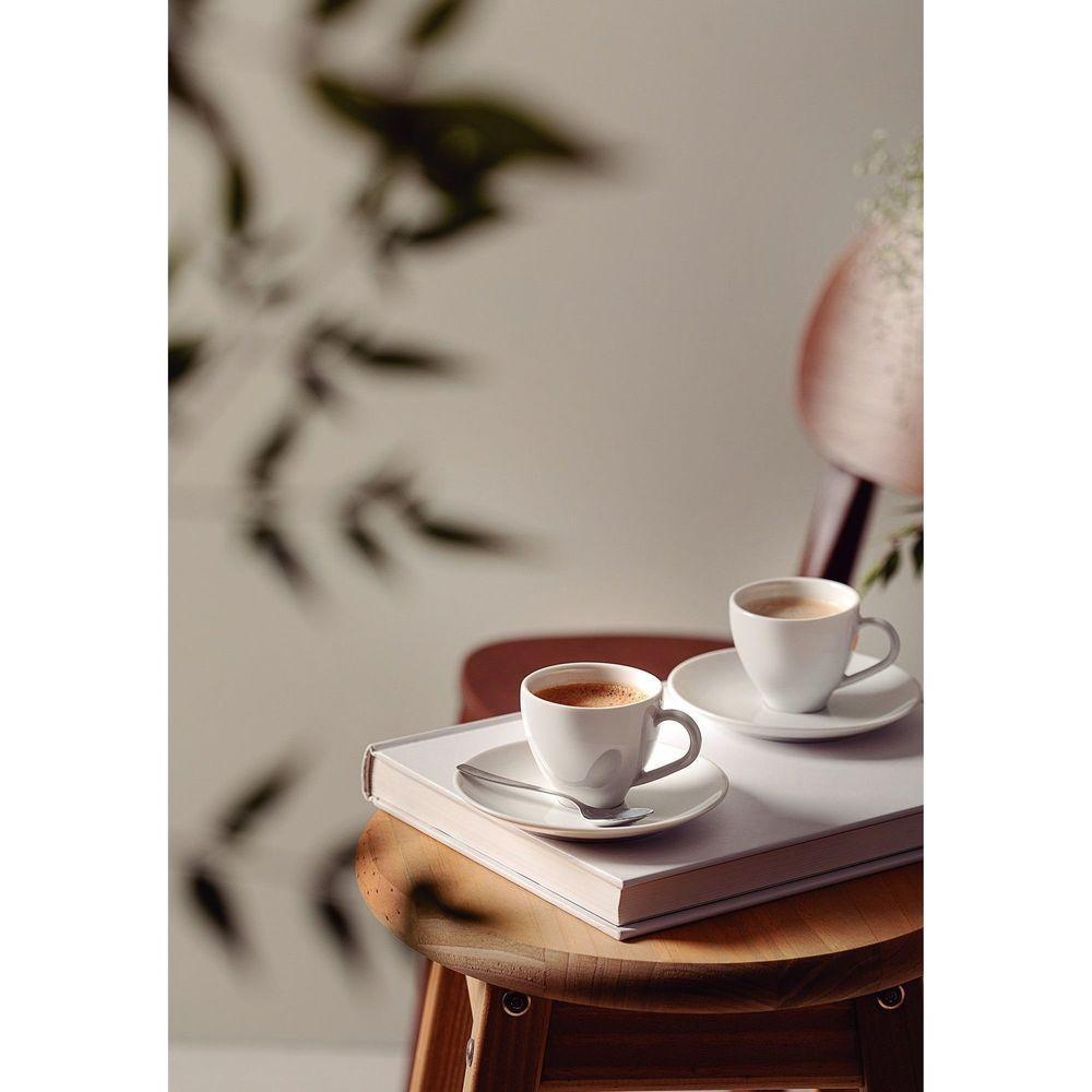 Conjunto Xícara E Pires De Café Tramontina Maria Augusta Em Porcelana 100 Ml 2 Peças Tramontina - 3