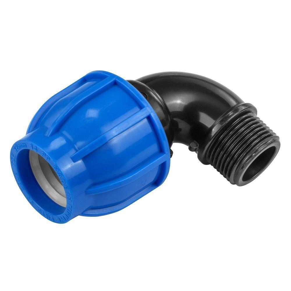 Cotovelo 90º De Compressão Rosca Macho 25 Mm X 3-4 Tramontina Para Mangueiras De Pead Tramontina - 1