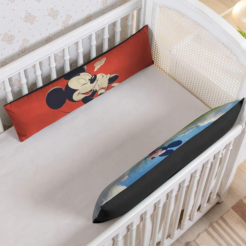 Travesseiro De Corpo Infantil 75cm X 20cm Kit 02 Peças Mick - 2