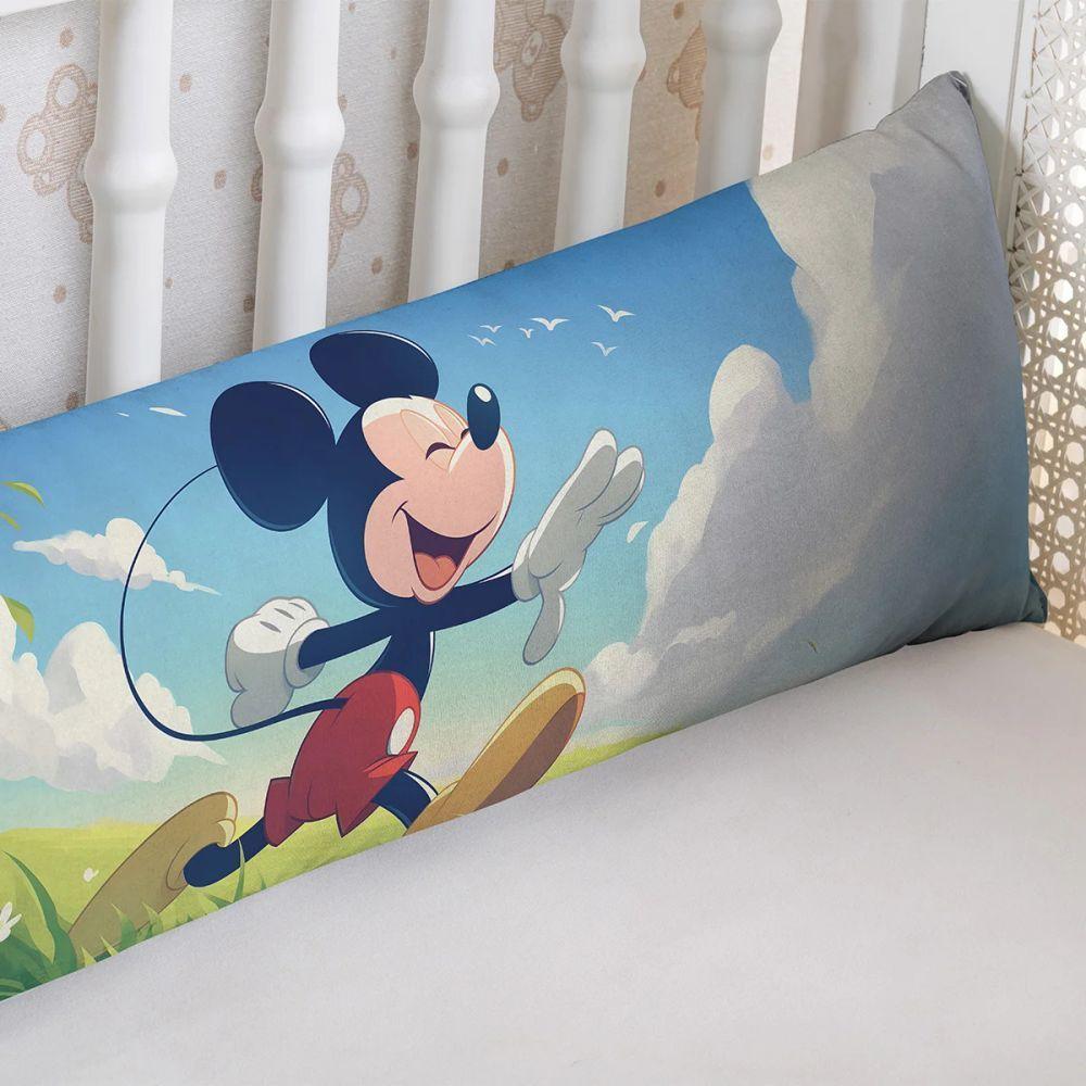 Travesseiro De Corpo Infantil 75cm X 20cm Kit 02 Peças Mick - 6