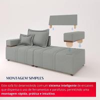 Sofá Na Caixa Bellagio 2 Lugares 2,00m Cinza