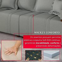 Sofá Na Caixa Bellagio 2 Lugares 2,00m Cinza - 6