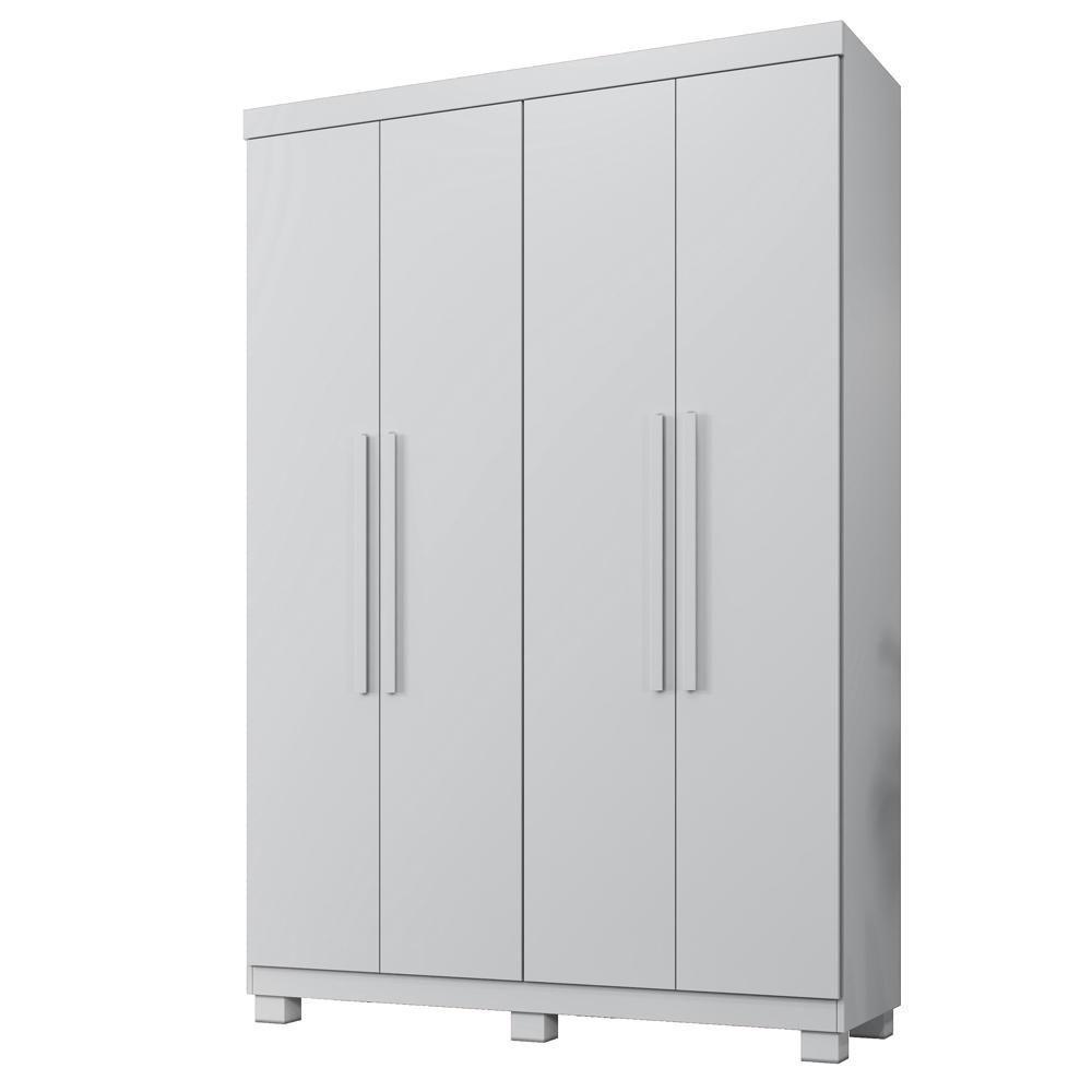 Roupeiro Verona 4 Portas E 3 Gavetas Branco - 2