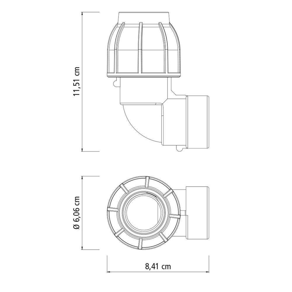 Cotovelo 90º De Compressão Rosca Fêmea 32 Mm X 1 Tramontina Para Mangueiras De Pead Tramontina - 3