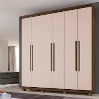 Roupeiro Verona 6 Portas 3 Gavetas Imbuía/off - 1