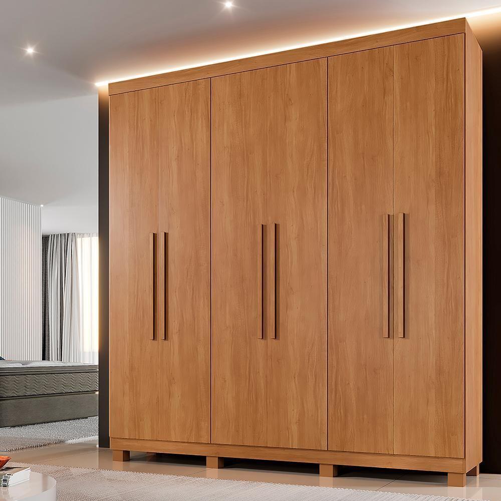 Roupeiro Verona 6 Portas 3 Gavetas Cinamomo - 1