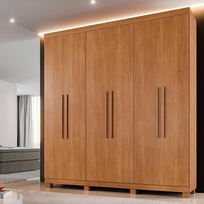 Roupeiro Verona 6 Portas 3 Gavetas Cinamomo