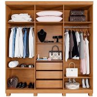 Roupeiro Verona 6 Portas 3 Gavetas Cinamomo - 2