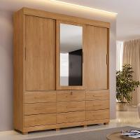 Roupeiro Turim 3 Portas E 9 Gavetas Cinamomo - 1