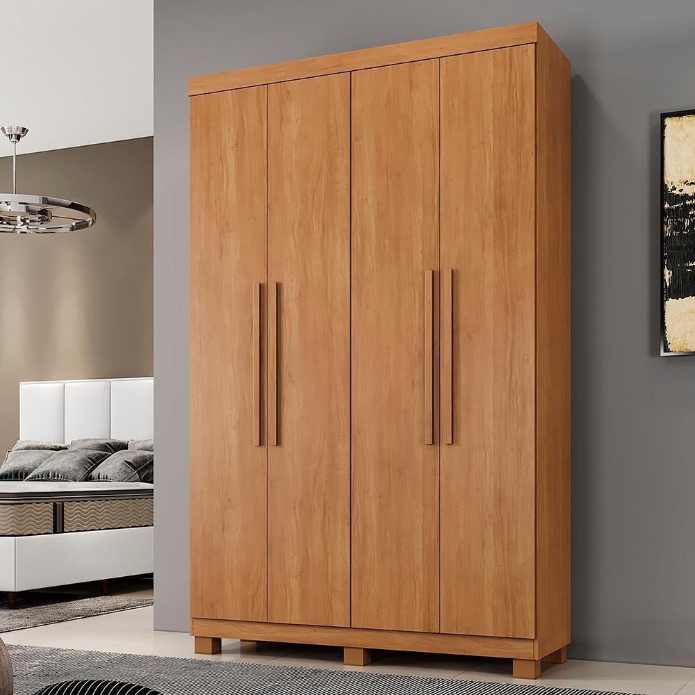 Roupeiro Verona 4 Portas E 3 Gavetas Cinamomo - 1